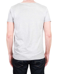 California Dreaming - V-Neck Plain T-Shirt (Grey Heather)
