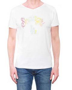 Shangri La - Men's V Neck T-Shirt (White)