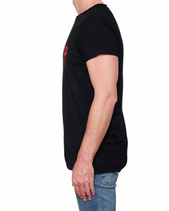 Hollywood - Round Neck Men's T-Shirt (Black)
