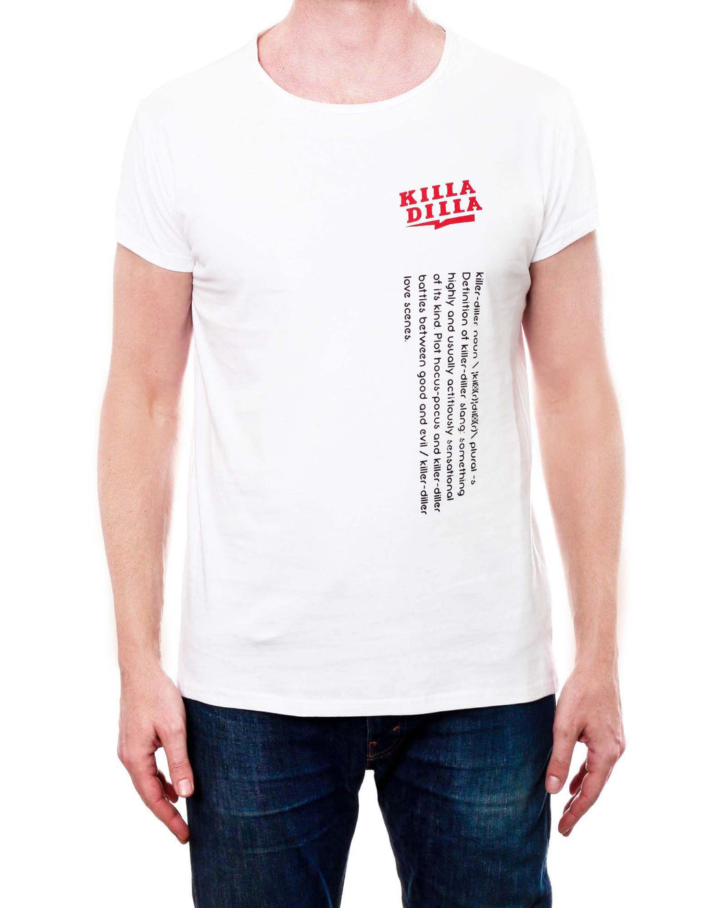 Killa Dilla - Men's Round Neck T-Shirt (White)