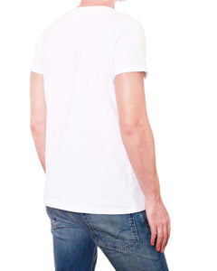 Music Icons Mug Shots - Men's Round Collar T-Shirt (White)
