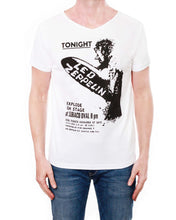 Zeppelin Tour Poster - Men's V Neck T-Shirt (White)